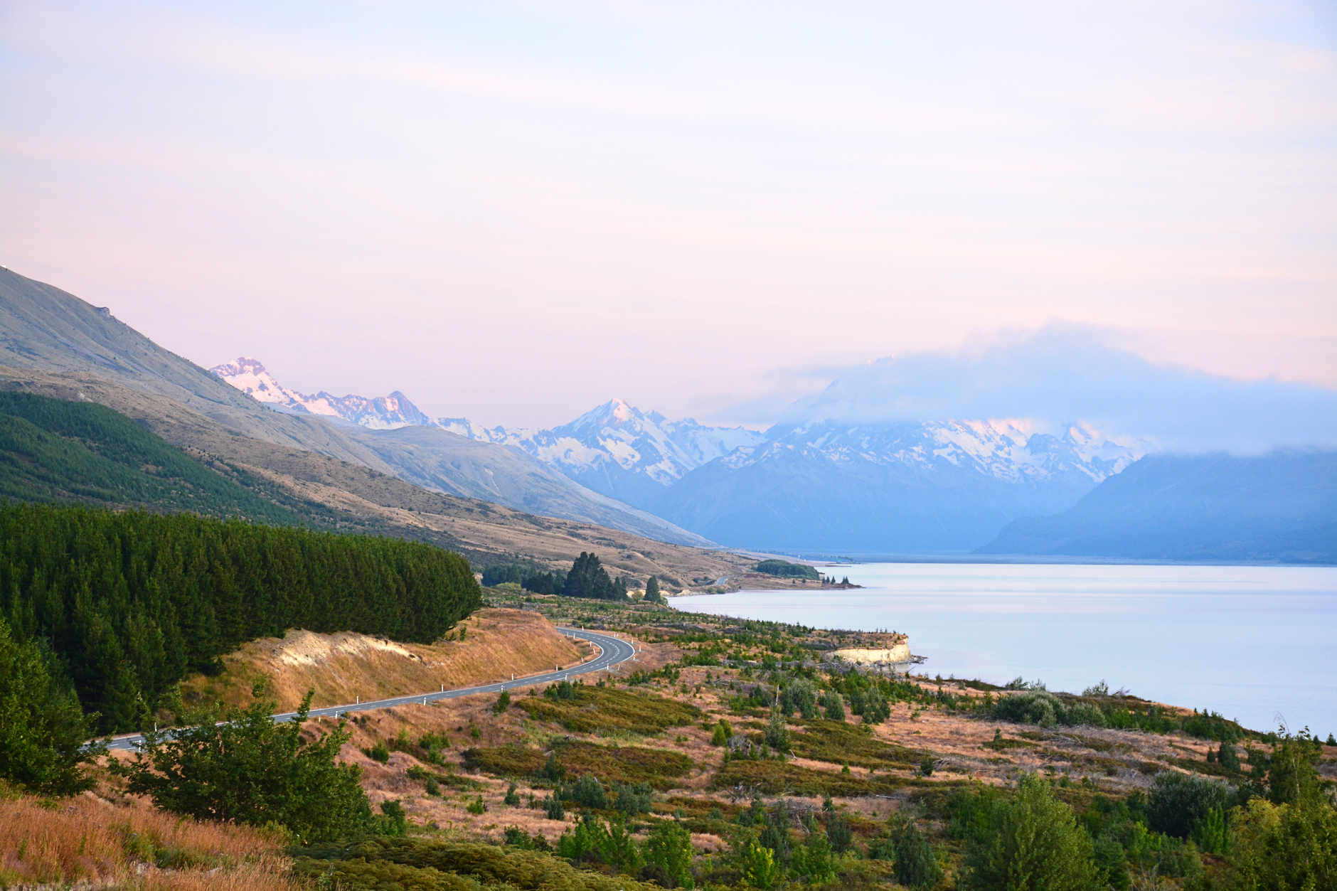 Aotearoa New Zealand majestic mountain lake landscape